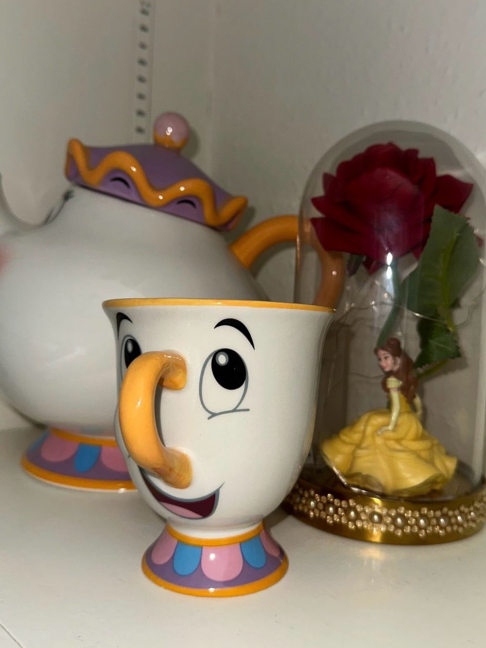 Beauty And The Beast Mrs Potts And Chip Ceramic 2pcs